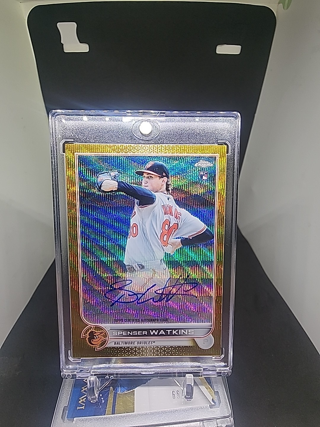 2022 Topps Chrome Rookie Gold Wave Refractor /50 Spenser Watkins #RA-SW Auto RC