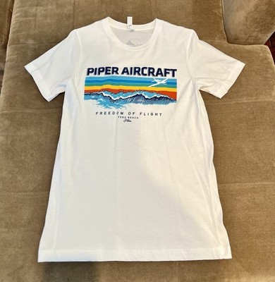 Piper Aircraft Freedom Of Flight Vero Beach, Florida White T-shirt Size Small