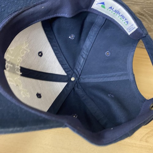 Skytrack Daddy Hat Cap Strap Back Navy Blue Embroidered Augusta Sportswear Mens - Picture 10 of 11
