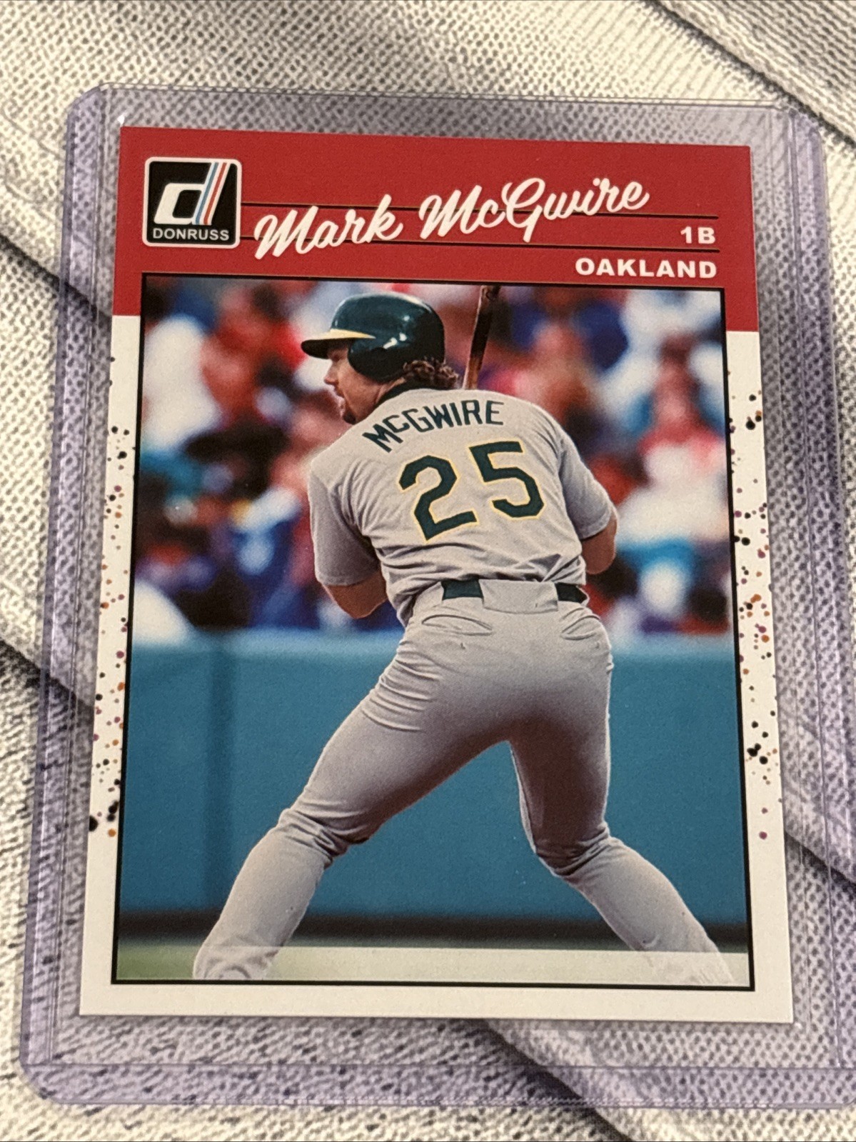 2023 Panini Donruss Retro Mark McGwire Card #254 Oakland Athletics A’s