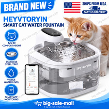 Smart Cat Water Fountain 3 Modes Stainless Steel 23dB 3.2L Pet Water Dispenser