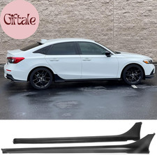 Side Skirts For Honda Civic Sedan 2022 2023 2024 2025 Mugen Style Black Side Skirts For Honda Civic Sedan 2022 2023 2024 2025 Mugen Style Black