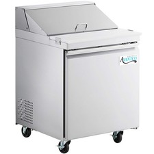 27" 1 Door Stainless Steel Refrigerated Sandwich Prep Table