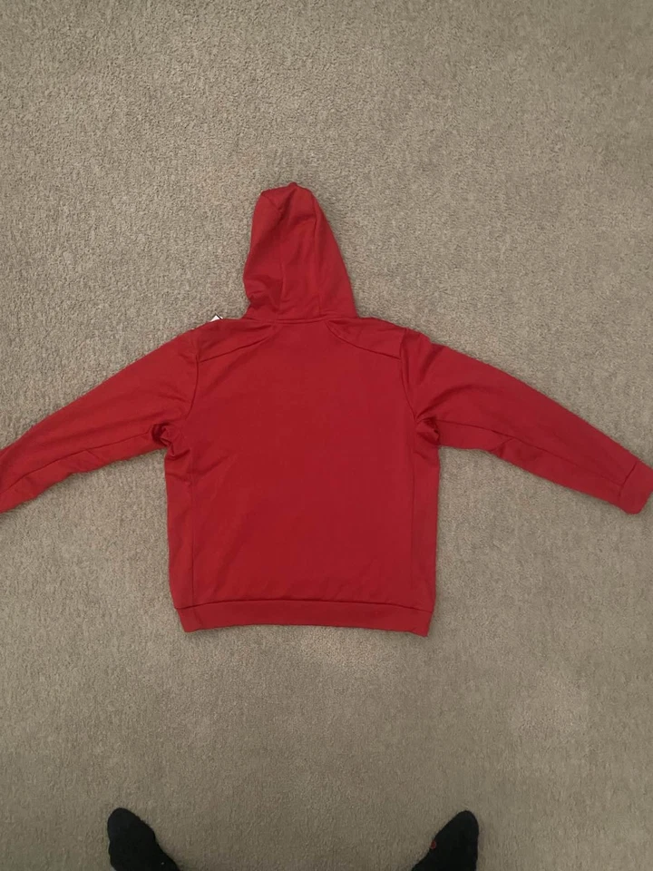 Sudadera con capucha pulóver térmica roja Nike para hombre Foto 3 de 3