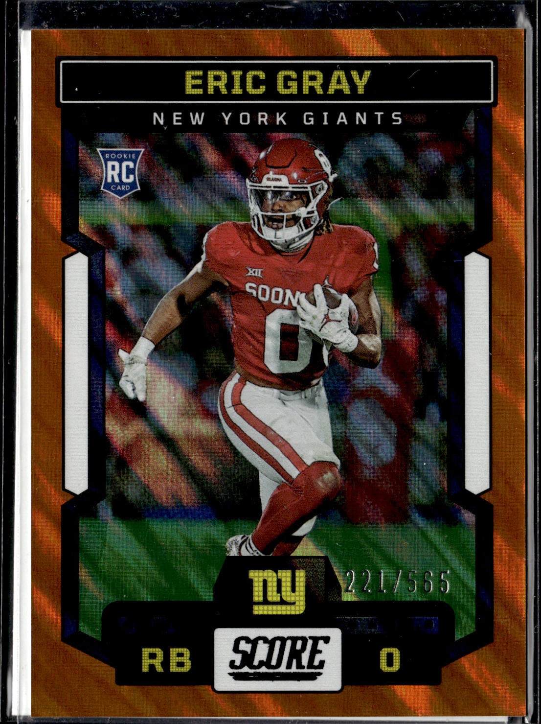 2023 Score Orange Raywave Eric Gray #332 SN #221/585
