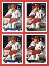 ⚾ Lot of (4) 1993 Topps Dale Murphy #445 – 2× Base & 2× Gold – Last Topps Card!