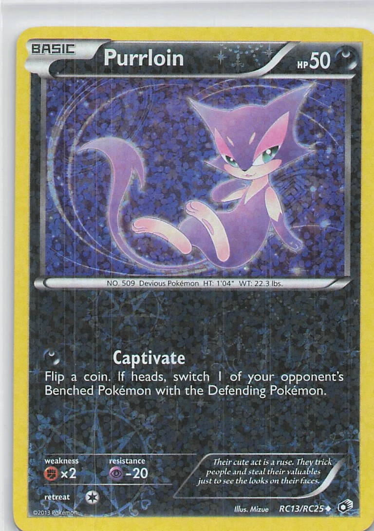 Purrloin Holo Uncommon Legendary Treasures: Radiant Collection RC13/RC25 LP