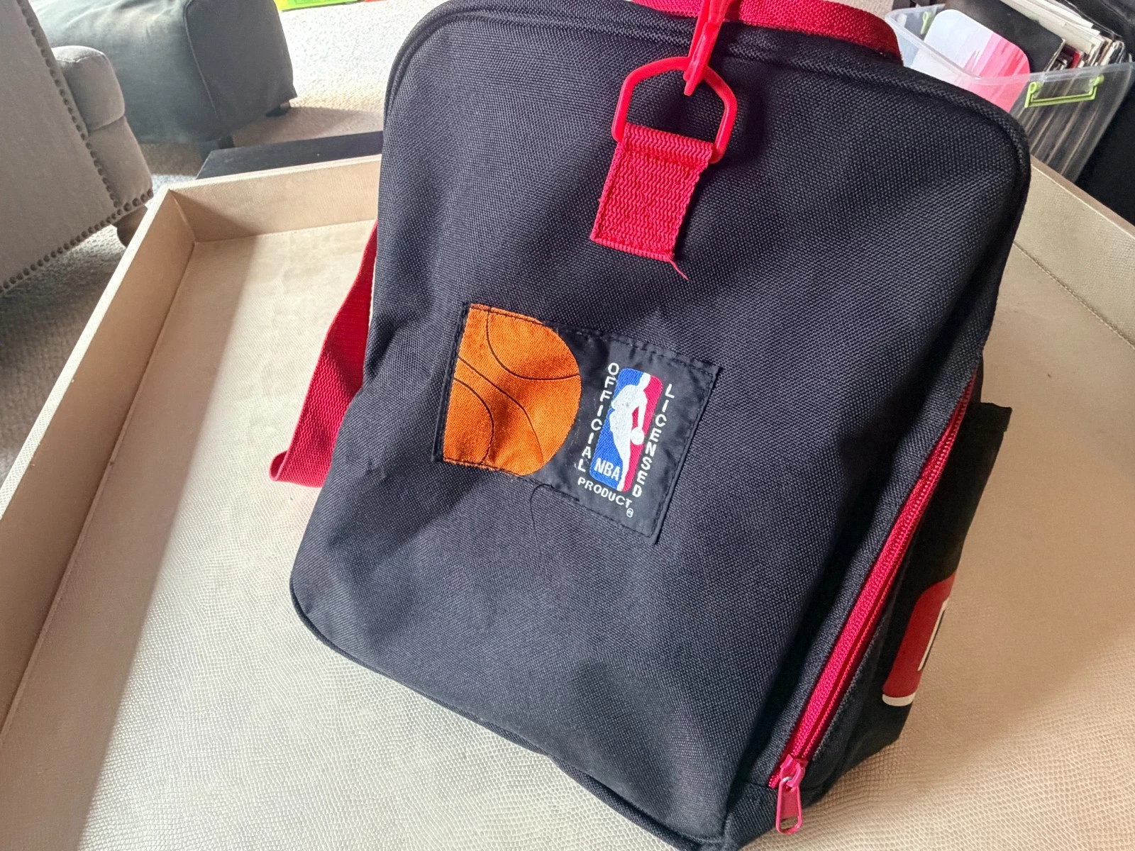 Vintage 1990s Chicago Bulls Duffle Bag NBA Official Licensed Product Travel Bag - product detail image 5