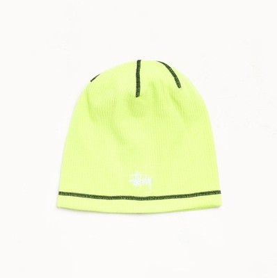 STUSSY WAFFLE SKULLCAP LIME | eBay