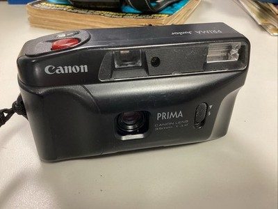 Preowned Canon Prima Junior Hi Compact Film Camera 35mm Black Works