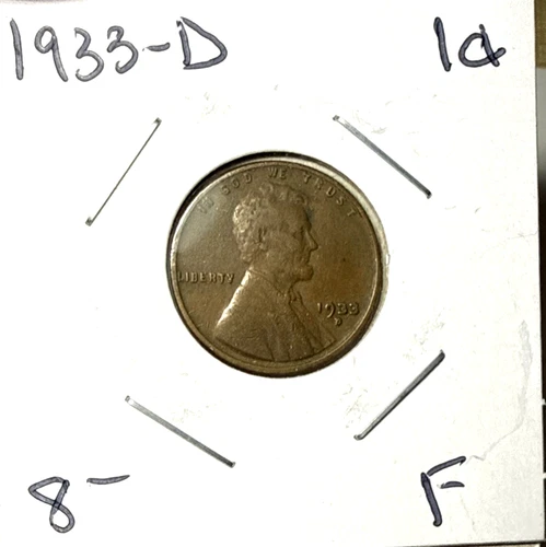 1933-D Wheat Penny High Grade Fine Details Better Date and Mint Mark. 15.75