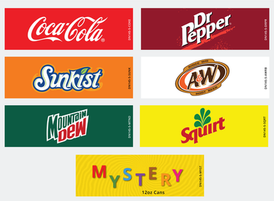 #ad Dixie Narco 276e Vending Drink Labels 7PK Variety Pack $34.99