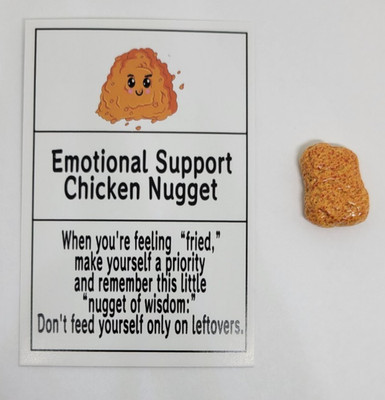 Pocket Hug ~ Emotional Support Chicken Nugget ~ Comfort ~ Anxiety