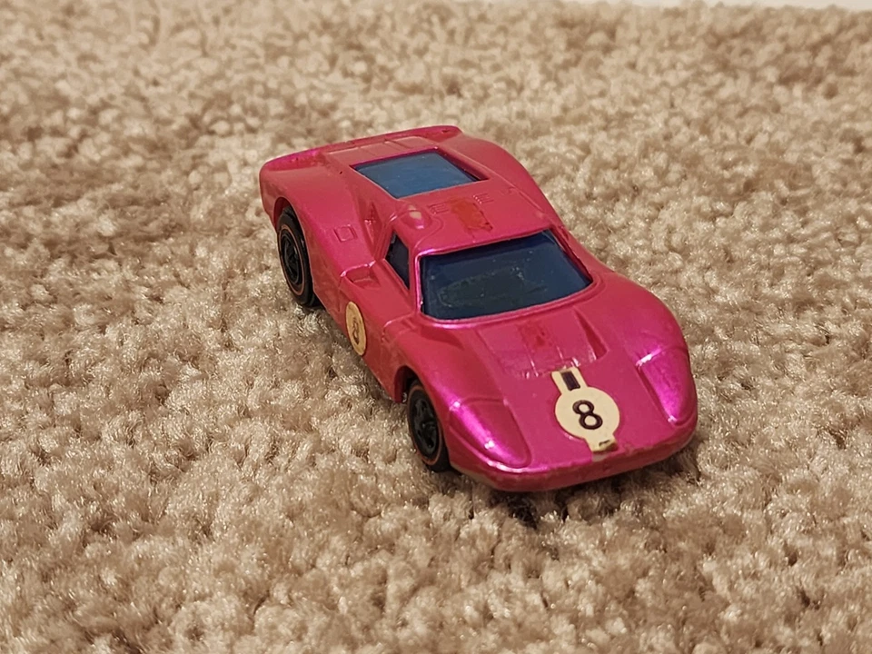 De colección 1969 Hot Wheels Sizzlers Redline Ford Mark IV Rosa México Sin probar Foto 2 de 4