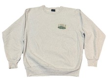 Vintage Loyola University Chicago Lacrosse Sweatshirt GREY Crewneck 90s SZ L