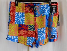 Speedo Mens Swim Trunk Short Length Multicolor Size 2XL