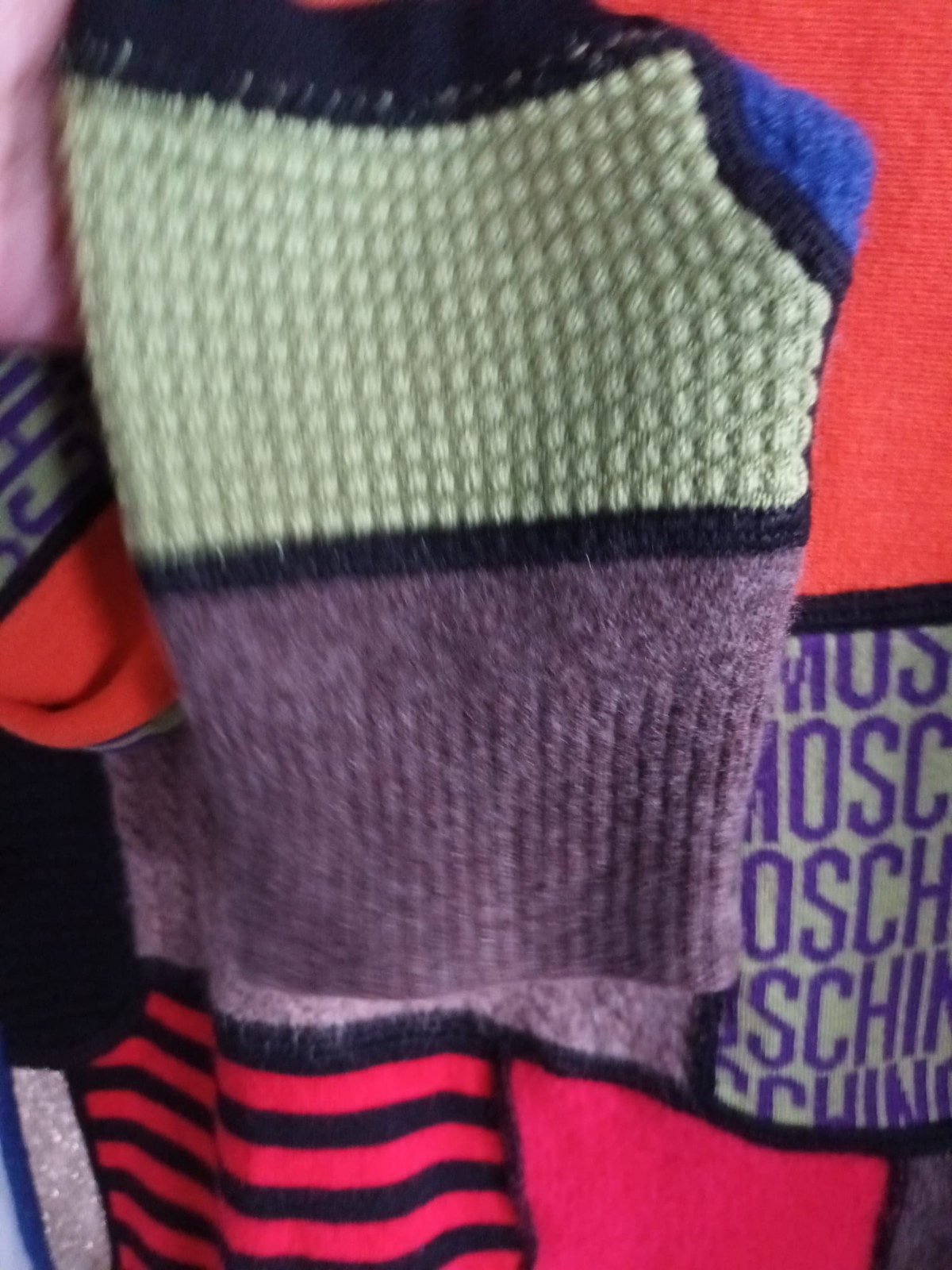 Moschino Multicolor Patchwork Sweater SizeS Desig… - image 16