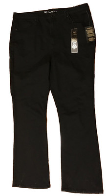 DG2 Diane Gilman 16WT Black Bootcut Jean NWT Virtual Stretch 38 x 33 High Rise