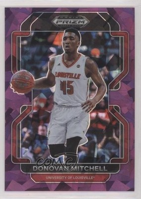 2022-23 Panini Prizm Draft Picks Purple Ice 123/149 Donovan Mitchell #15 y8h