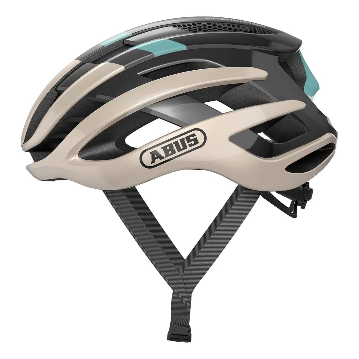 Casco Airbreaker Champagne Gold Oro/Negro Abus Bicicleta