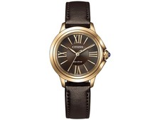 CITIZEN L EM1163-09X Brown Eco-Drive ROUND Collection Women's Watch New