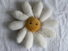 Jellycat Amuseables Daisy Flower Plush White Yellow Stuffed Toy Excellent Used