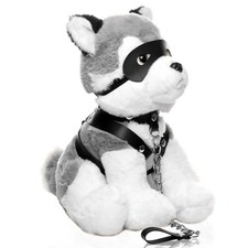 Master Series Max Fetish Pup Plush Dog BDSM Pet Play Harness Leash Mask Gift
