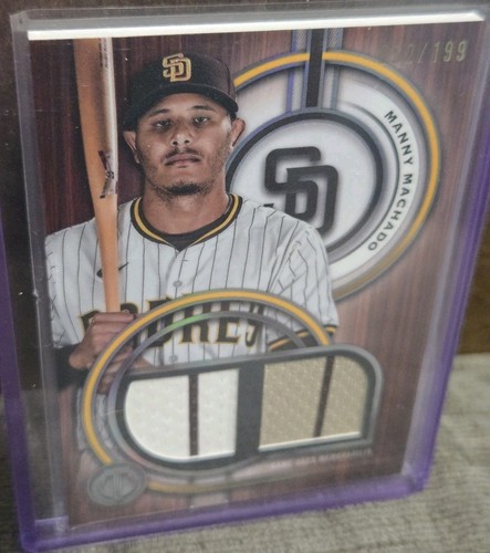 2025 Topps Tribute Baseball Tribute Dual Relic 52/199 Manny Machado