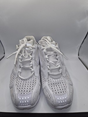 Nike Air Zoom Spiridon Cage 2 Sneakers Triple White Size 9''