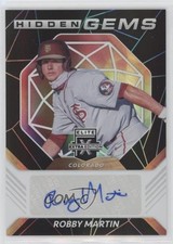 2021 Panini Elite Extra Edition Hidden Gems Black Robby Martin Jr Auto 0w7
