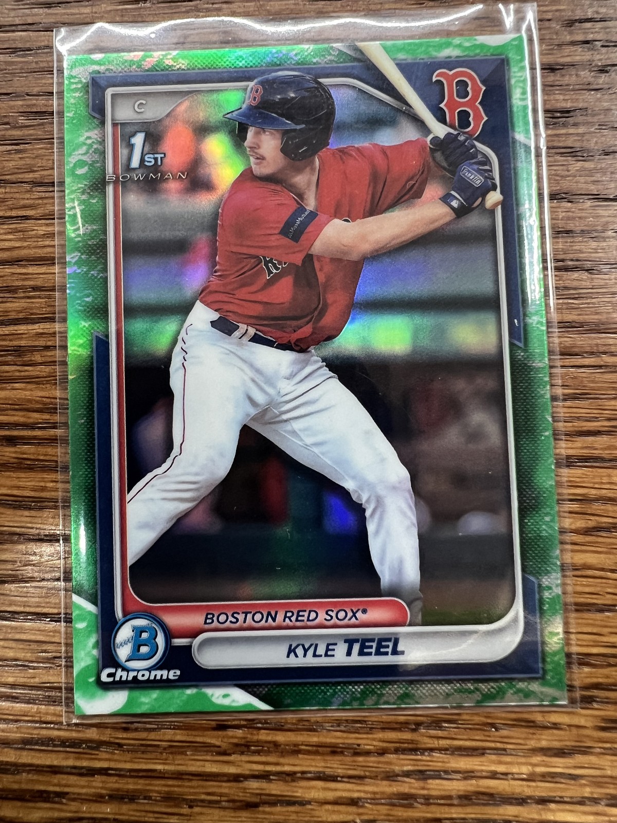 2024 Bowman #BCP-48 Kyle Teel Chrome Prospects Lunar Glow Refractors