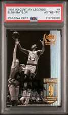 Elgin Baylor Signed 1998 UD Century Legends #9 PSA Authentic Auto