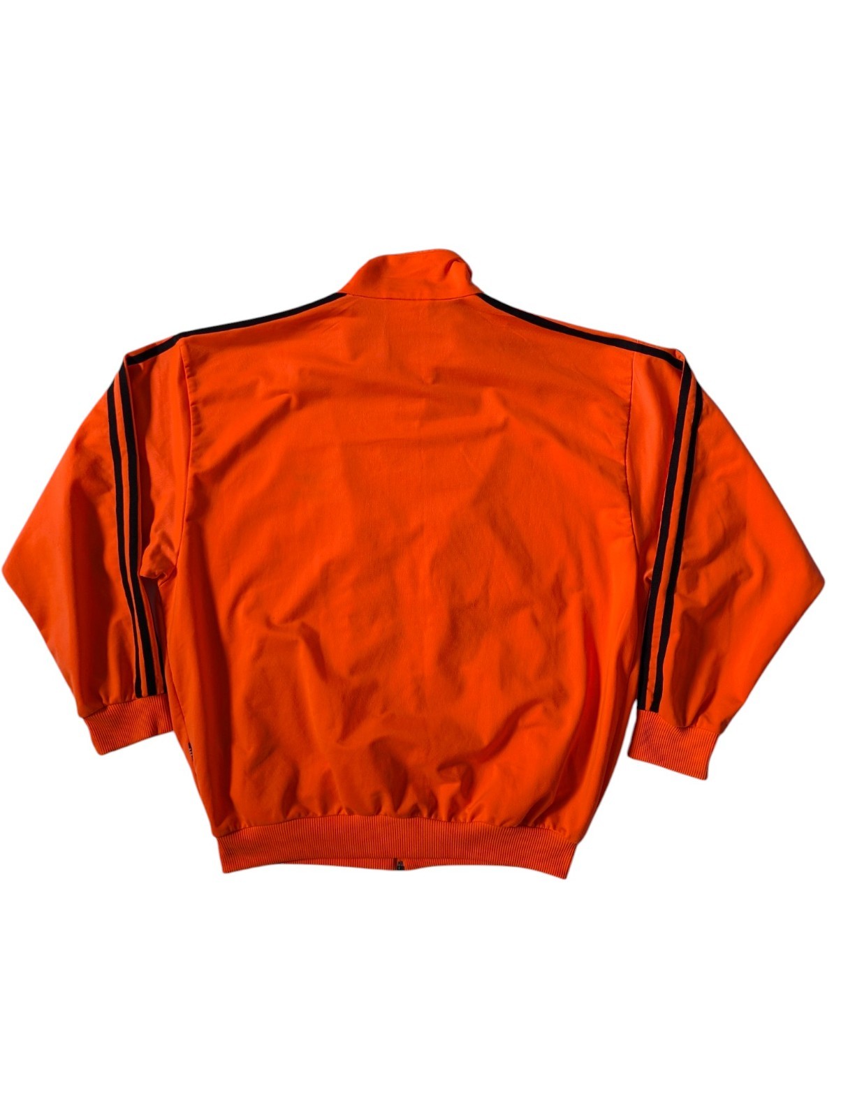 Vintage Adidas 90s Firebird Neon Orange/Black Stripes Track Jacket Size M/L RARE image 2