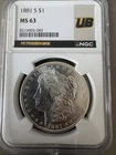 1879 S $1 MS63 MORGAN SILVER DOLLAR “ULTRA BREAKS” NGC