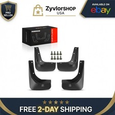 A-Premium Splash Guards for Volkswagen Passat 2012-2015  Durable Black Mud