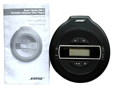 BOSE PM-1 PERSONAL PORTABLE COMPACT DISC CD PLAYER WITH ANTI-SKIP  MANUAL WORKS