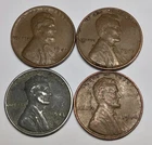 Rare Old 1941 1942 1943 1944 WWII US Steel Copper Penny Coin Vintage War Lot Set