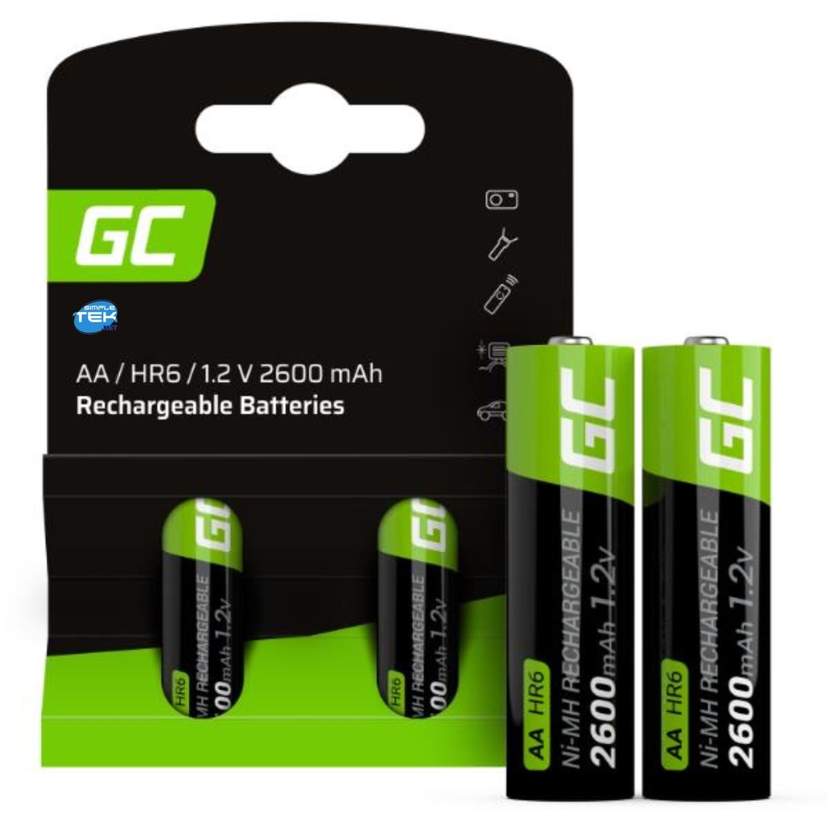 Green Cell Hr6 Mignon (Aa)-Akku Nimh 2000 Mah 1.2 V 2 St. - Bild 3