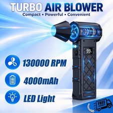 Electric Air Duster,130000RPM Compressed Air Duster with 2 LED Light for Home  h
