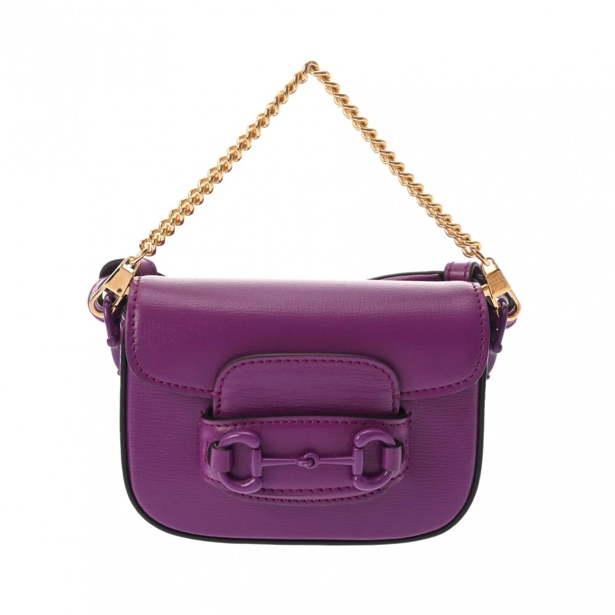 Gucci — Gucci Hosubito 1955 726863 Shoulder Bag Leather Purple #WB3115