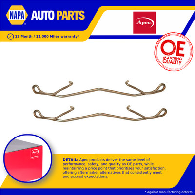 Brake Pad Fitting Kit fits FORD SIERRA Mk2 1.8D Front 88 to 93 With ABS Apec New