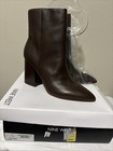 Nine West Womens Plumm Leather Pointed Toe Ankle Booties Shoes Size 9M