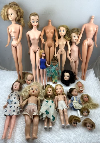 LOT OF VINTAGE 1960's VARIOUS BRANDS BARBIE CLONE AND OTHER DOLLS TLC