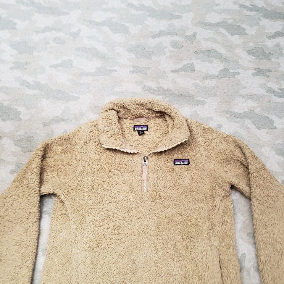 Sudadera Patagonia Juvenil Medio Tostado 1/4 Cremallera Manga Larga Los Gatos Polar Foto 3 de 4