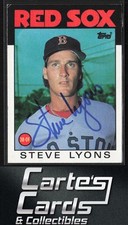 Steve Lyons 1986 Topps #233 Boston Red Sox TTM/IP Signed Auto