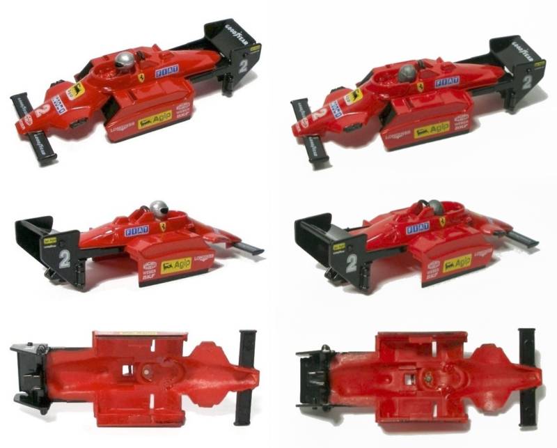 1983 TYCO Indy Ferrari F-1 #2 Slot Car Body VaRiAtIoNs