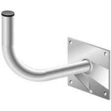 SUPP.90ø A MURO   40X1,4 SBALZO 260 MM PIASTRA 200X200X4  ZINCATO A FUOCO