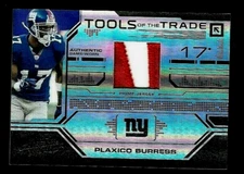 2008 ABSOLUTE PLAXICO BURRESS TOOLS OF THE TRADE # /50 PRIME JERSEY BIG BLUE