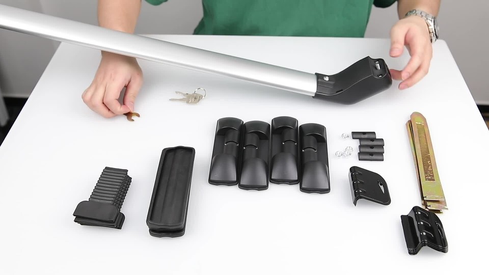 For Fiat 500 Sport Silver 2x Car Top Roof Rack Cross Bar Cargo Kayak