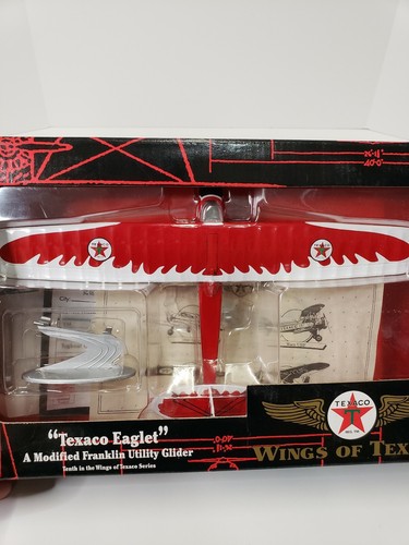  Texaco Eaglet A modifiziertes Franklin Utility Segelflugzeug hellrot neu im Karton  - Bild 1 von 3